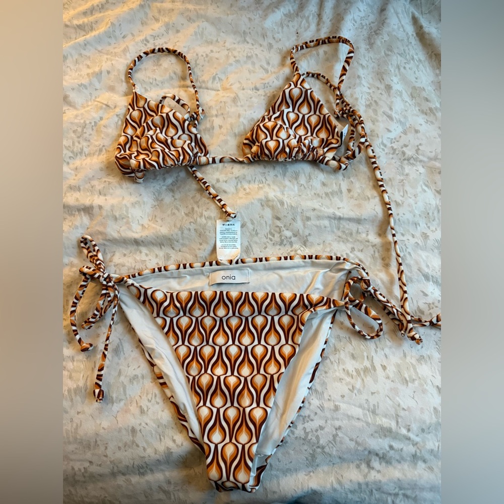 Onia Geometric Bikini Set